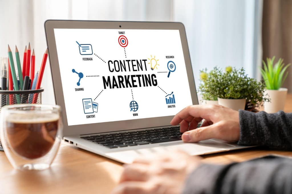 content marketing sur une landing page